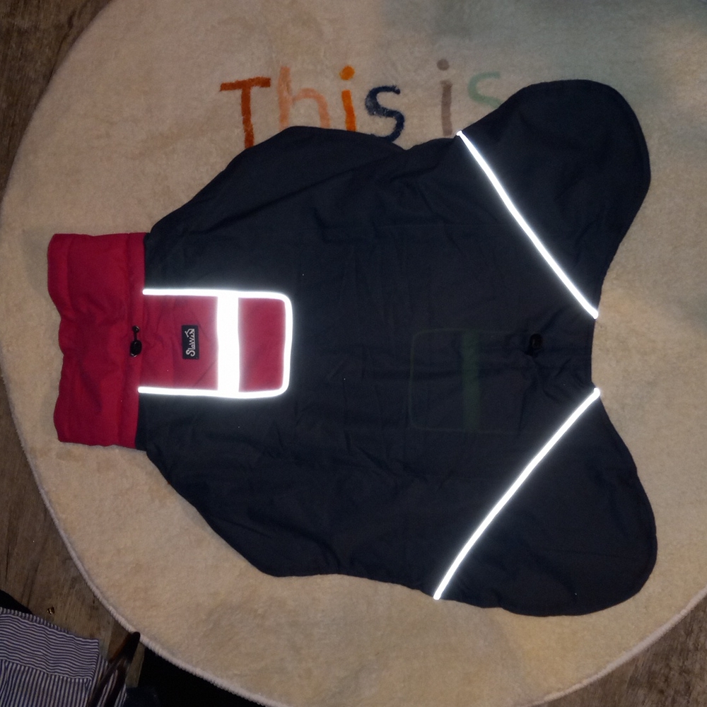 Hot pink reflective xl dog coat